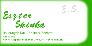 eszter spinka business card